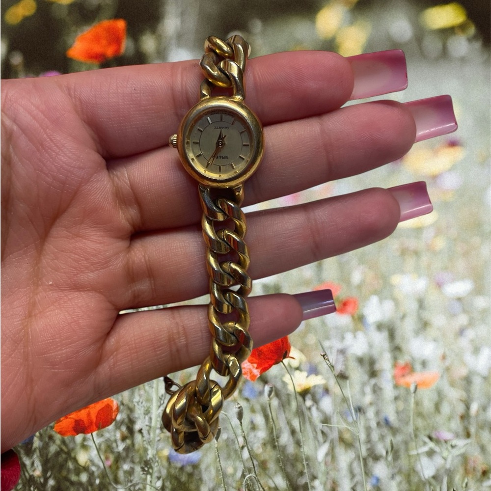 Gold Link Watch